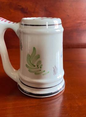 荷兰代尔夫特 Old Delft 蓝瓷古董手工彩绘瓷杯水罐 花瓶收藏摆件