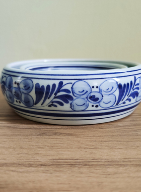 Delft Blue 荷兰代尔夫特 青花手绘瓷环 古董瓷器 Posey Ring瓷环