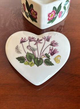 PORTMEIRION 波特美林植物园 仙客来心形首饰瓷盒 Botanic Garden