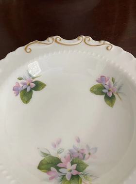 Royal Albert 皇家阿尔伯特 Mayflower 五月花描金花边小碟骨瓷盘