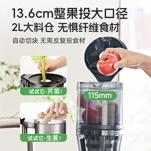 hurom惠人原汁机榨汁机全自动大口径易清洗慢磨渣汁分离进口H320