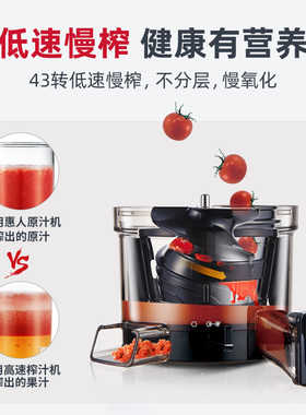 hurom惠人榨汁机原汁机渣汁分离