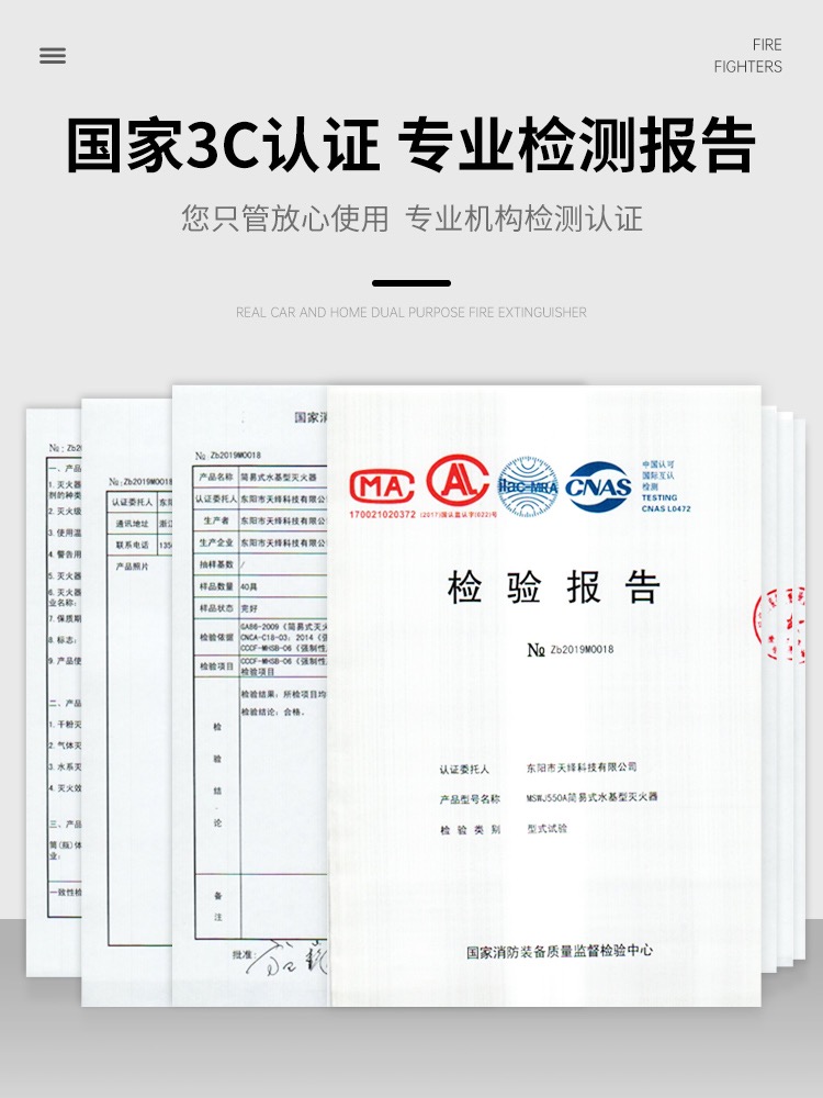 车载灭火器车用水基私家车小型便携车内汽车家用小车轿车消防器材 - 图2