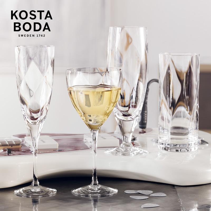 KOSTA BODA进口手工水晶玻璃杯家用CHATEAU创意红酒杯欧式高脚杯 - 图1