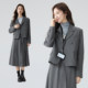 New herringbone woolen suit for women in autumn and winter