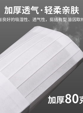 厨师帽无纺布透气吸汗三送一加厚
