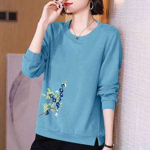 南极人官方正品中年妈妈秋装长袖卫衣中老年秋衣宽松大码女装老人