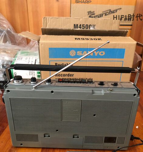 日本三洋M9940K收录机纯进口便携式磁带机老式收音机库存老货 - 图0
