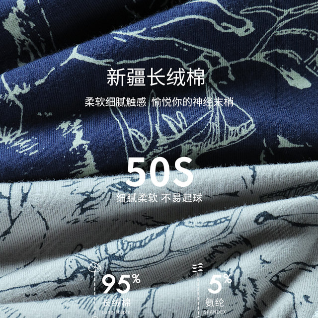 Septwolves full pants 7A antibacterial cotton high-end underwear for men