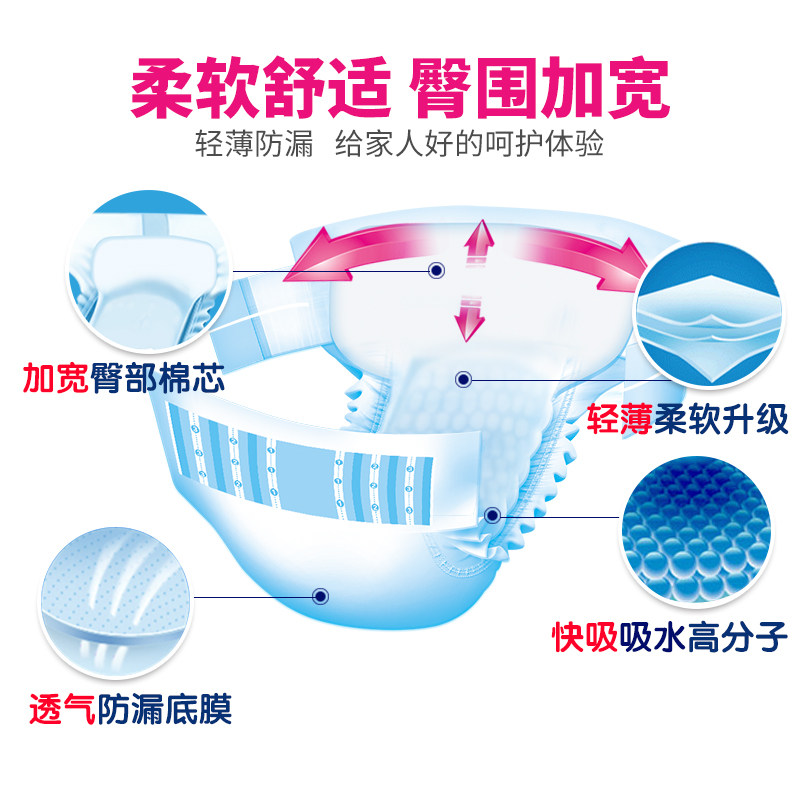 周大人成人老年加大码xl系列尿不湿 康舜家居成人用纸尿护理用品