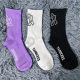 ການຄ້າຕ່າງປະເທດ NY letter socks mid-calf embroidered socks sports