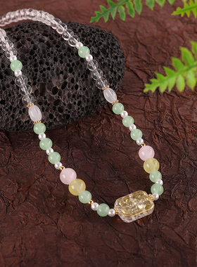 新中式古风甜美短项链超仙复古百搭锁骨链日常汉服旗袍穿搭配饰女