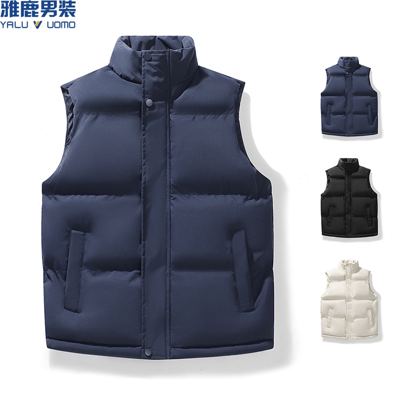 雅鹿男装马甲男秋冬季新款美式宽松时尚防风立领上衣百搭坎肩外套_淘宝内购会_男装