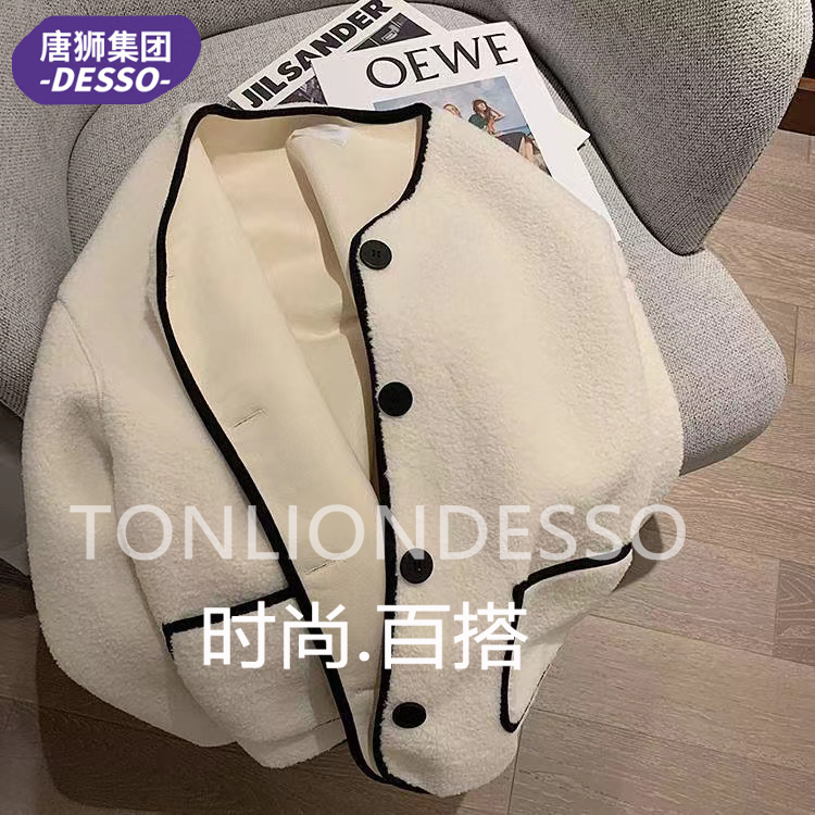 唐狮集团DESSO棉服外套女欧洲站轻薄小众气质无领显瘦短款羽绒棉_淘宝内购会_女装/女士精品-第3张图片-提都小院