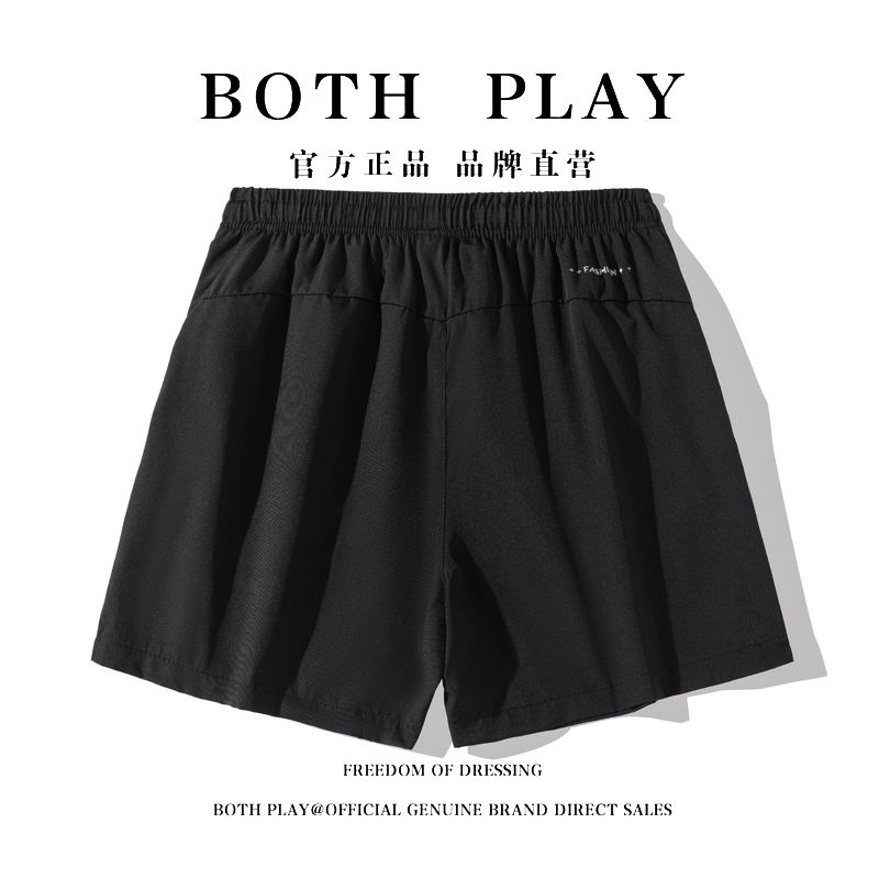 BOTH PLAY夏季速干情侣休闲短裤薄款运动三分裤宽松篮球裤子_淘新衣_男装-第3张图片-提都小院