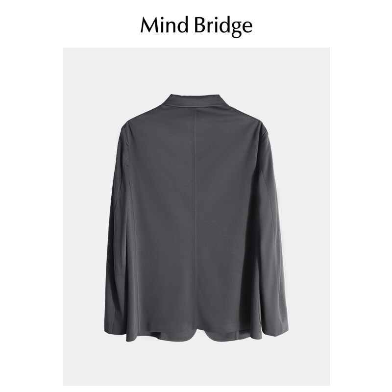 MindBridge百家好2024新款韩版通勤西服男士商务休闲西装春季外套 - 图0