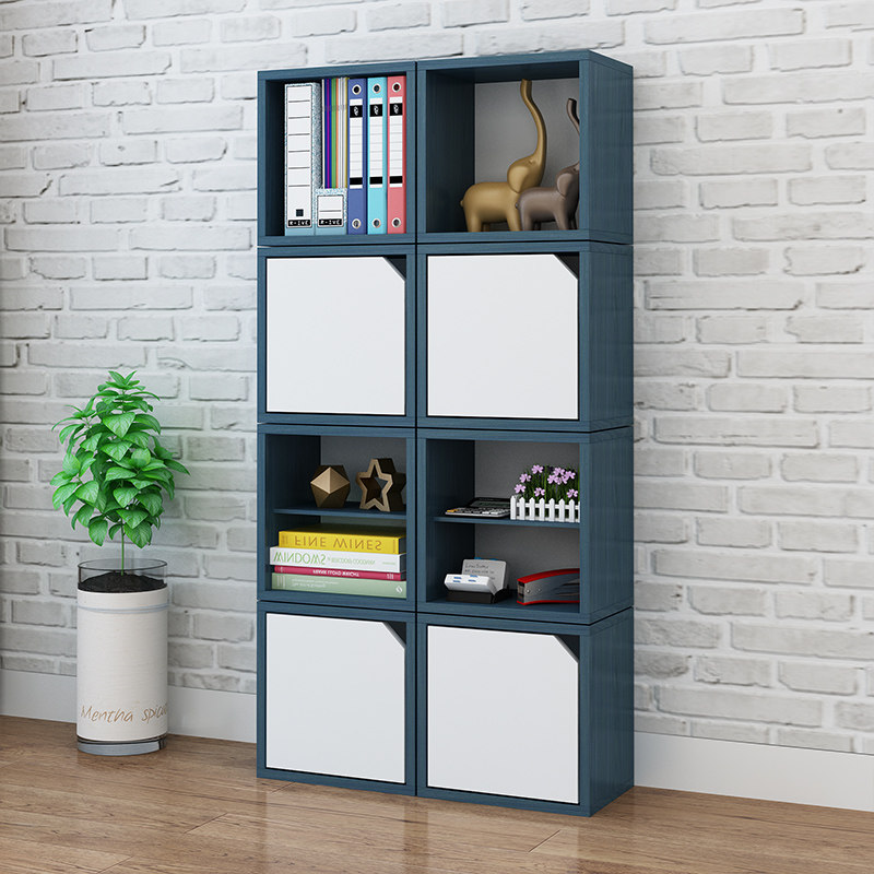 格子柜自由组合书柜落地储物柜简约现代置物架儿童书本书架收纳柜,淘宝优惠券,粉丝福利购,淘宝优惠卷