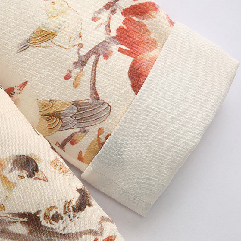 春季中国风唐装外套男春款新款改良长袖外套原创盘扣百鸟印花上衣,淘宝优惠券,粉丝福利购,淘宝优惠卷