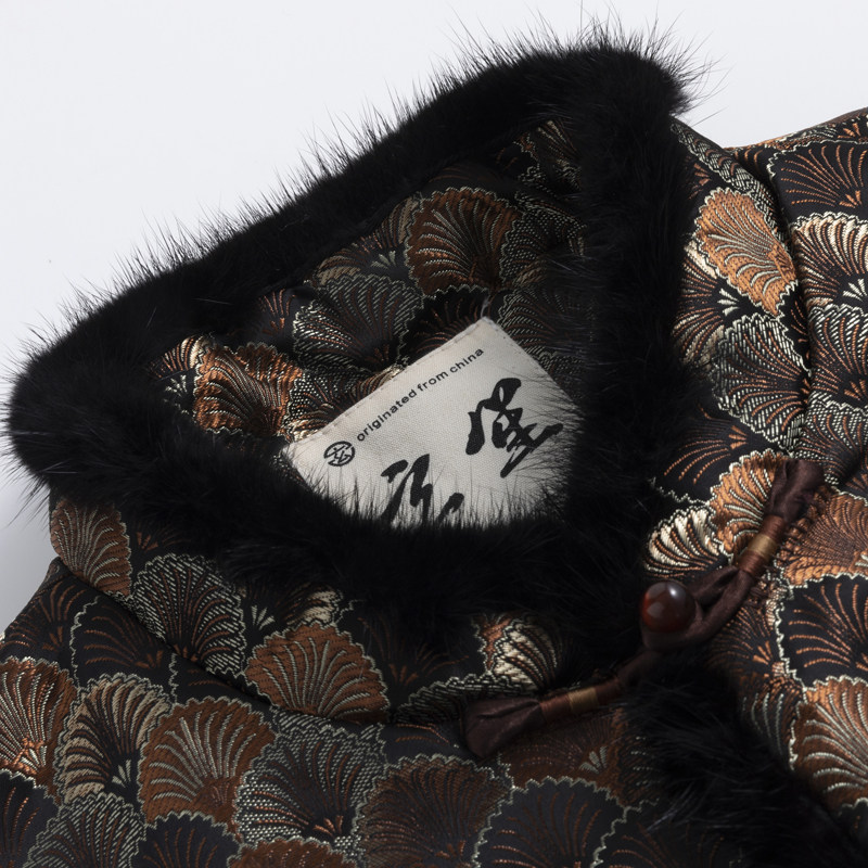 冬季唐装棉服大衣男外套中长款龙鳞提花中国风立领加绒加厚棉衣男,淘宝优惠券,粉丝福利购,淘宝优惠卷