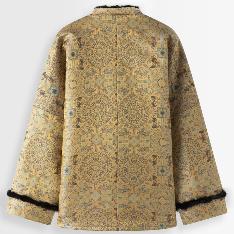 唐装棉袄男中国风男装外套国潮印花棉衣新中式水貂领盘扣厚棉服男,淘宝优惠券,粉丝福利购,淘宝优惠卷