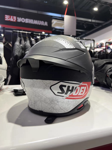 SHOEI Z8专用小尾翼竞技大尾翼头盔电镀红蚂蚁尾翼德国站尾翼红蓝-图2