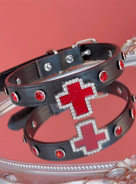 欧美十字架小众设计项圈