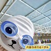 Cute silicone long hair non-restrictive swimming cap