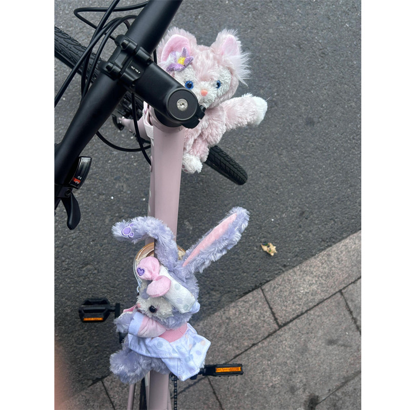 自行车装饰公路车可爱玩偶配饰骑行山地车电动车趴趴卡通公仔摆件