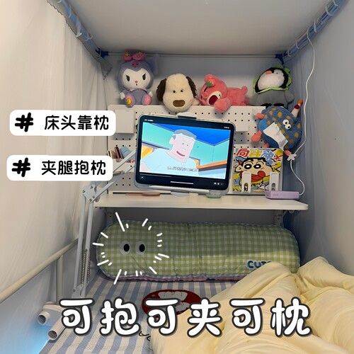 多巴胺睡觉夹腿抱枕宿舍床头软包靠枕侧睡长枕头床边长条枕ins风 - 图1