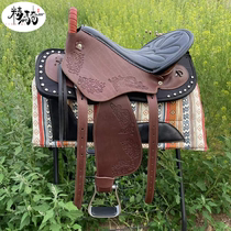 Saddle Horse Bull Leather Saddle with a full range of accessories Accessories Carved Endurance Saddle Visitors Saddle size Dwarf Saddle Equestrian Items