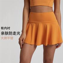 Breathable Anti-Walking Light Yoga Short Skirt Outdoor Casual Running Sports Shorts Women Fitness Tennis Dress