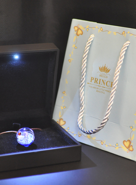 宇宙玻璃手链日本星空球送女友