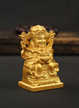 黄铜财神爷摆件文财神招财摆设