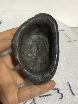 Guizhou Qingshuang River Natural ink gold stone cohorts grow in flower planting grass