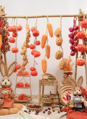 秋收主题装饰创意摆件布景道具