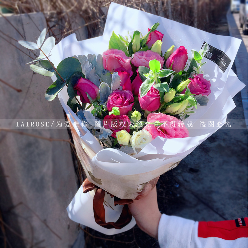 母亲节小花束生日鲜花速递北京同城公司年会礼品新年玫瑰送花上门