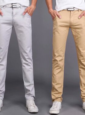 休闲裤韩版直筒修身长裤男商务裤