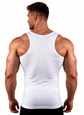 运动速干背心男弹力透气篮球背心