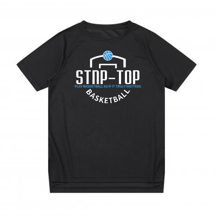 STNP 美式创意字母logo速干短袖篮球运动网眼T恤跑步健身户外上衣 - 图0