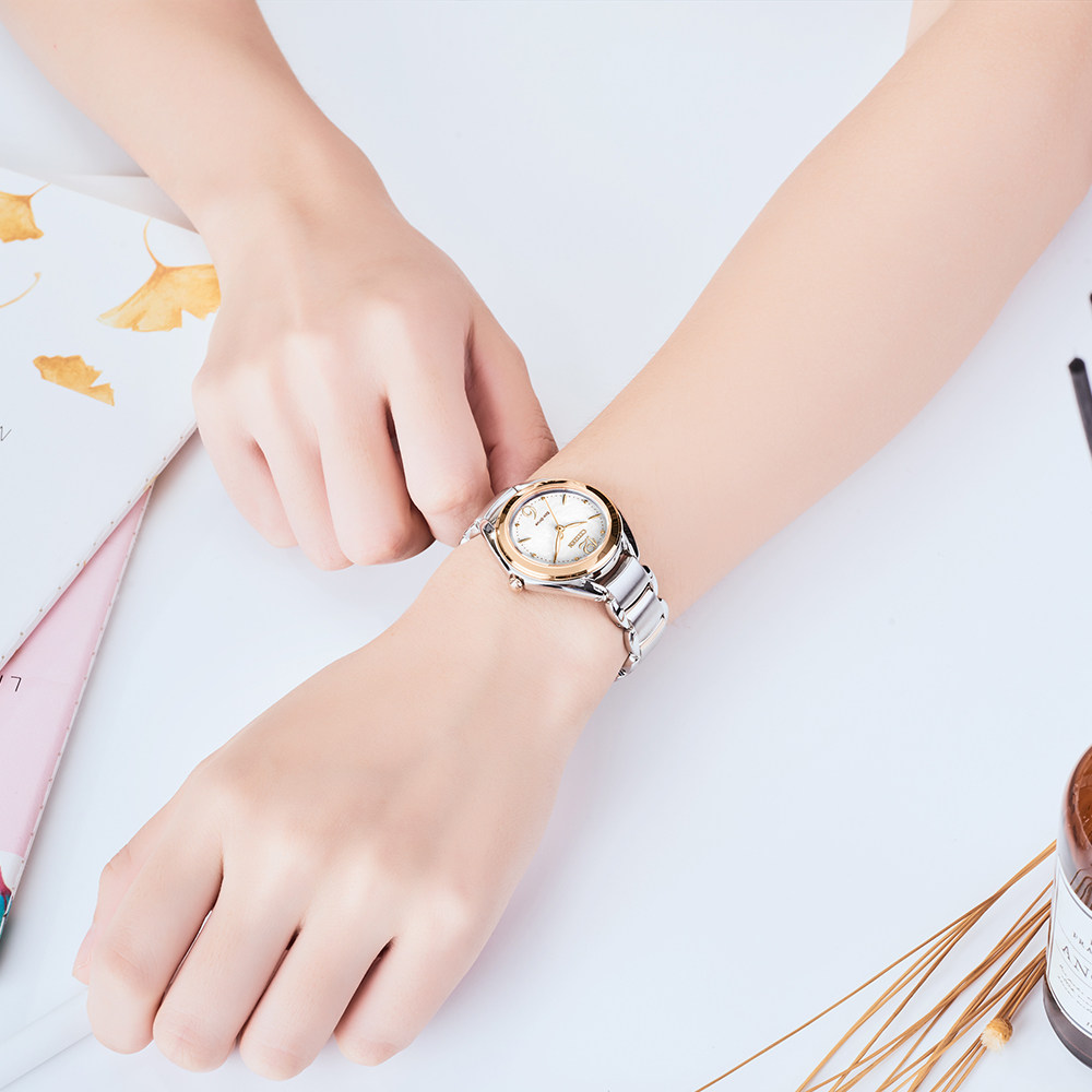 citizen西铁城手表女光动能轻奢女士圆盘时尚钢带腕表FE2074-59A citizen西铁城手表女光动能轻奢女士圆盘时尚钢带腕表FE2074-59A