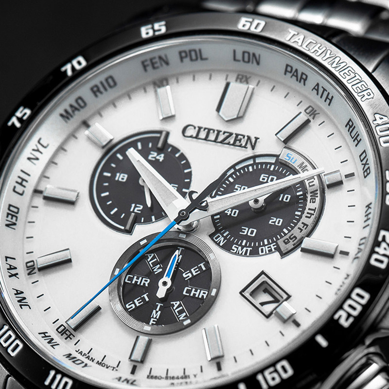 【官方限量】西铁城男光动能电波熊猫 西铁城海外日韩腕表