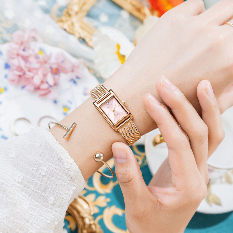 西铁城官方正品ins风jt女小绿表 西铁城海外日韩腕表