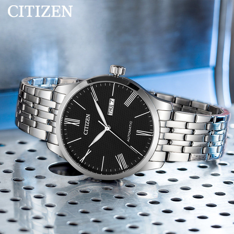 citizen正品轻奢机械商务钢带男表 西铁城海外日韩腕表