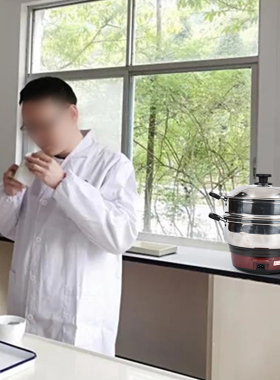 不锈钢茗标旋钮式电蒸锅防防干烧