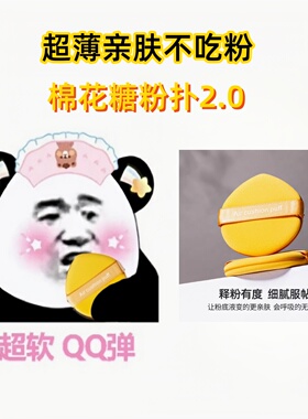实心款粉扑不吃粉服帖气垫干湿女