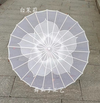 Jasmine flower opens with dance umbrella transparent silk China Classical Qipao Show Umbrella Silk Cloth Dancing Prop Umbrella