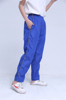 Net net school uniform pants summer ບາງໂຮງຮຽນປະຖົມໂຮງຮຽນມັດທະຍົມຕອນຕົ້ນກິລານັກຮຽນກິລາສີຟ້າ lined with net school uniform pants