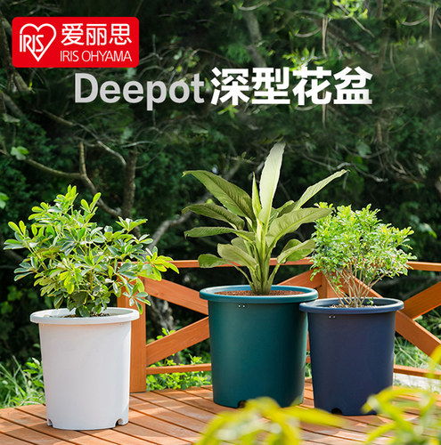 爱丽思deepot花盆塑料加仑盆阳台种菜盆托爱丽丝花盆多肉兰花月季 - 图0