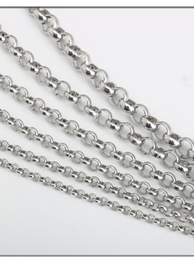 diy环环相扣钛钢饰品链子