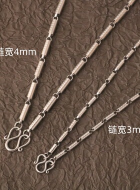 不锈钢泰国佛牌链一挂钛钢长款男